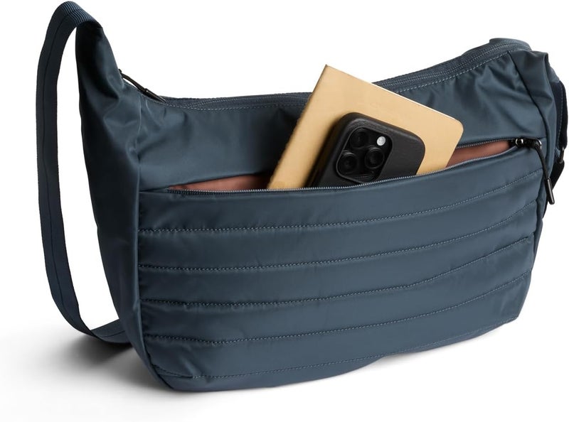 BELLROY Laneway Crescent Bag (everyday 7 liter minimalist shoulder bag with plenty of pockets and adjustable strap) - BlueSteel - Image 5